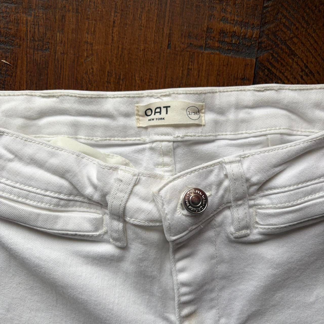 Oat New York The Label Size 26 Cropped Women's White Jeans — image 2 of 6
